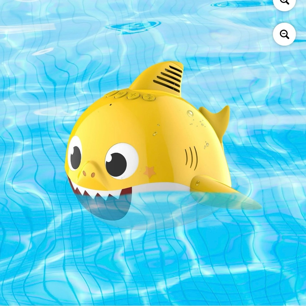 NEW Baby Shark Floating Waterproof LED Wireless Bluetooth Portable Speaker - Picture 6 of 10